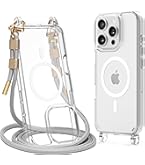 Amazon.com: Lawonda for iPhone 16 Pro Case with Strap, Clear